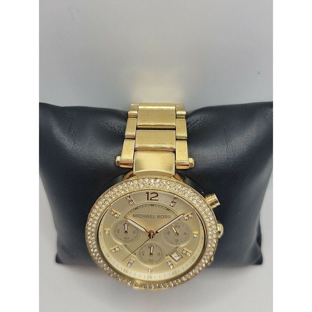 Michael Kors Parker MK5354 Women Stainless Steel Analog Dial Quartz Watch AM127 - Picture 4 of 10